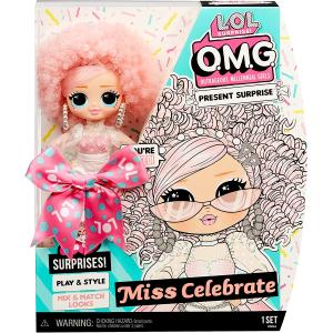 L.O.L. SURPRISE OMG BIRTHDAY DOLL- MISS CELEBRATE LOL