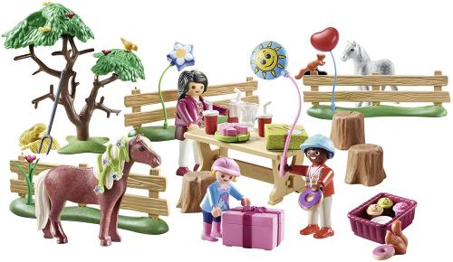 PLAYMOBIL COUNTRY FESTA DI COMPLEANNO AL MANEGGIO
