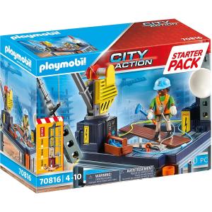 PLAYMOBIL CITY ACTION STARTER PACK CANTIERE CON MONTACARICHI