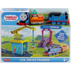 THOMAS & FRIENDS - CARICA E SCARICA SANDY PLAYSET CON TRENINI E PISTA