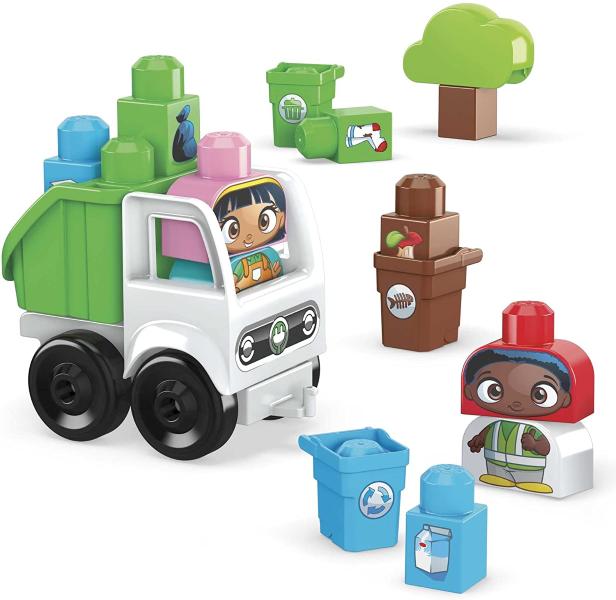 MEGA BLOKS GREEN TOWN RACCOLTA DIFFERENZIATA ECO AMICI BIO COSTRUZIONI
