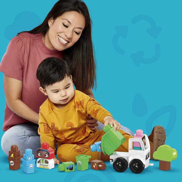 MEGA BLOKS GREEN TOWN RACCOLTA DIFFERENZIATA ECO AMICI BIO COSTRUZIONI