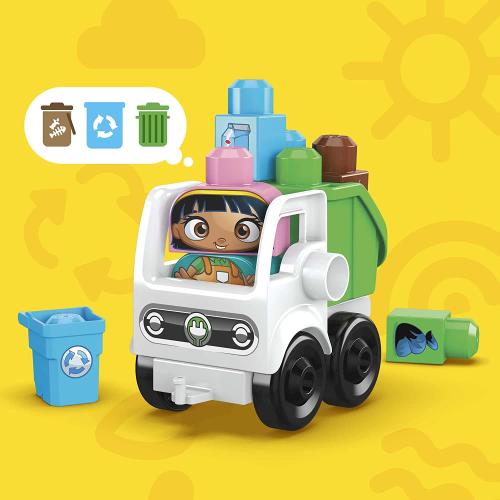 MEGA BLOKS GREEN TOWN RACCOLTA DIFFERENZIATA ECO AMICI BIO COSTRUZIONI