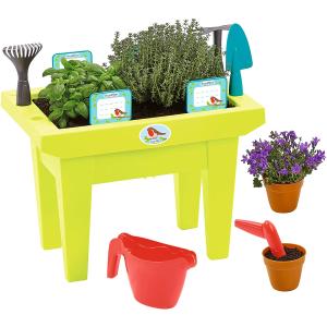 ORTO IN CASA SET GIARDINAGGIO TAVOLO CON SET PER COLTIVARE