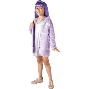 COSTUME RAINBOW HIGH - VIOLET WILLOW CON PARRUCCA TAGLIA 4-6 ANNI