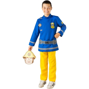 COSTUME SAM IL POMPIERE CON MASCHERA EVA 5-7 ANNI