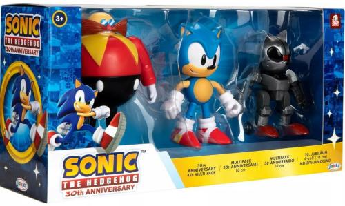 SONIC 30TH ANNIVERSARIO NEW - 3 PERSONAGGI: SONIC, DR. EGGMAN E MECHA SONIC