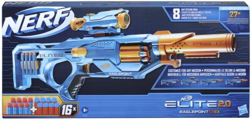 NERF ELITE 2.0 EAGLEPOINT RD-8 BLASTER LANCIA DARDI FINO A 27 MT
