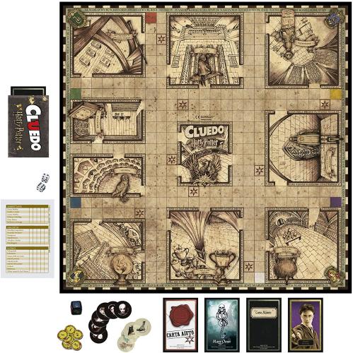 Prodotto: HAS-F1240 - CLUEDO HARRY POTTER - WIZARDING WORLD GIOCO DA TAVOLO  CON IL TABELLONE MOBILE HOGWARTS - HASBRO