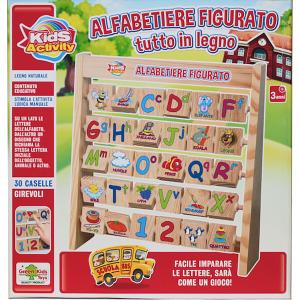 ALFABETIERE FIGURATO IN LEGNO