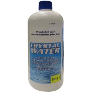 CRYSTAL WATER MULTIFUNZIONE CONCENTRATO PER ACQUA PISCINA, FLACONE 1 LT