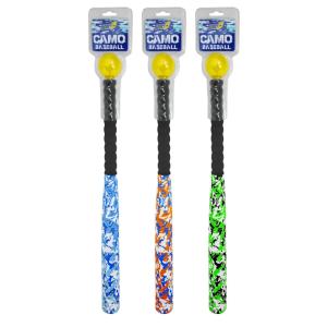SET BASEBALL"CAMO" MAZZA E PALLA COLORI ASSORTITI