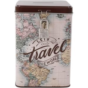 SALVADANAIO LUCCHETTO OLD MAP