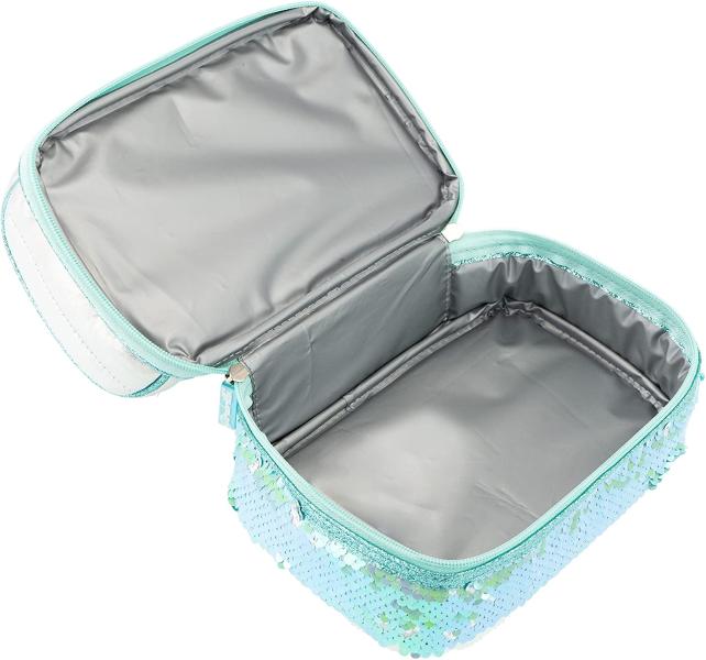 GIRABRILLA PORTA PRANZO PUFFER LUNCH BOX VERDE ACQUA