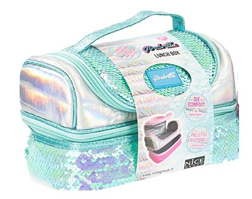 GIRABRILLA PORTA PRANZO PUFFER LUNCH BOX VERDE ACQUA