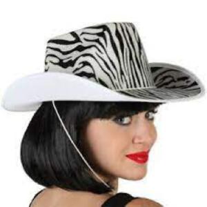 CAPPELLO COWBOY ZEBRA ADULTO