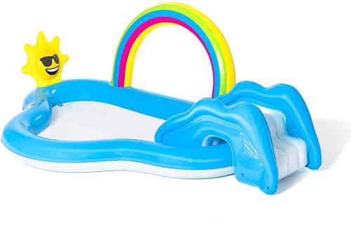 PLAY CENTER ARCOBALENO CM.257X145X91 CON SCIVOLO E SOLE SPRUZZO