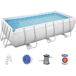 PISCINA POWER STEEL FRAME CM.404X201X100 CAP.6478LT, FILTRO 58383,CARTUCCIA 58094