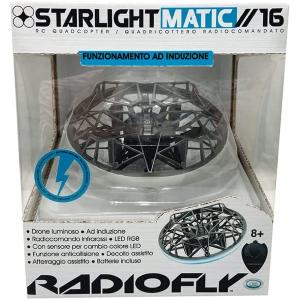 RADIOFLY - SPACE STARLIGHT MATIC DRONE A INDUZIONE CON INFRAROSSI, SENSORE ALTICOLLISIONE, LUCE LED 360°