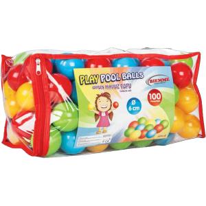 SACCA CON 100 PALLINE COLORATE DA 6 CM.