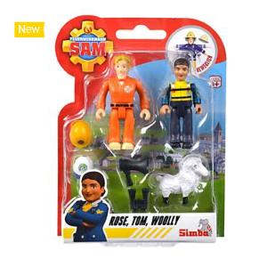 SAM IL POMPIERE PERSONAGGI ROSE, TOM, WOOLY