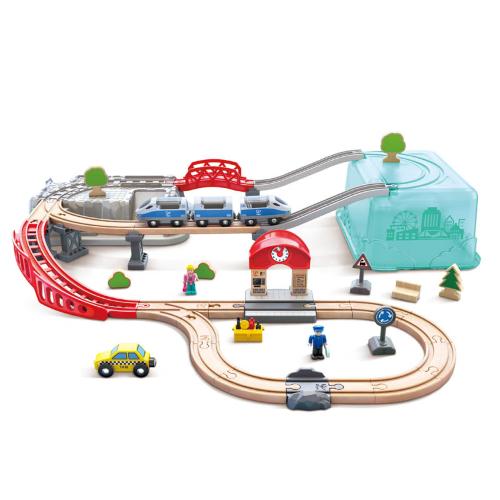 SET 48 PZ TRENO IN CITTÀ CON SCATOLA PORTAOGGETTI