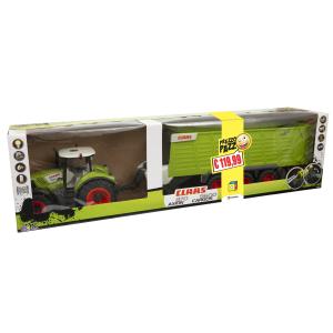 FAST WHEELS - TRATTORE VERDE CLAAS CON RIMORCHIO