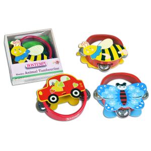 TAMBURELLO CON STRUTTURA IN LEGNO CON 6 CIMBALI