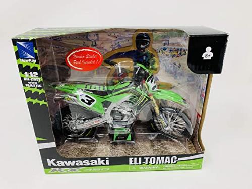 MOTO RACING DIRT BIKE 1:12 KAWASAKI KX 450 ELI-TOMAC
