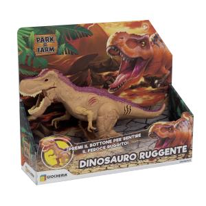 PARK & FARM DINOSAURO 22 CM LUCI E SUONI ASS. 3 MODELLI T-REX RAPTOR 