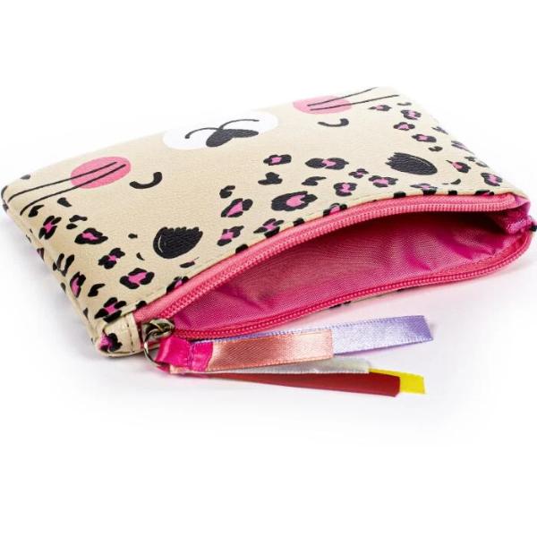 PORTAMONETE 12X18 WILD TRI-COASTAL KIDS LEOPARDO